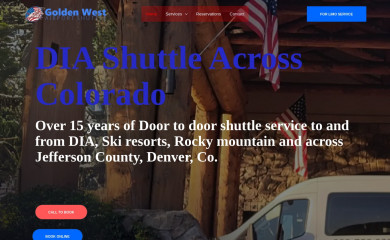 goldenwestairportshuttle.com screenshot