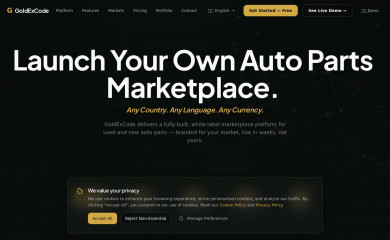 goldexcode.com screenshot