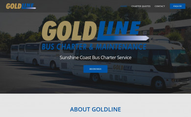 goldlinebuscharters.com.au screenshot