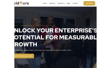 goldours.co.za screenshot