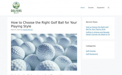 golferswest.com screenshot