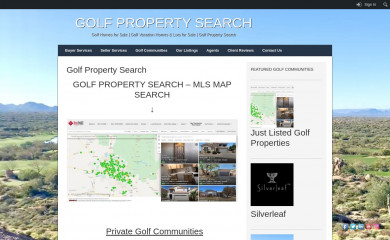 golfpropertysearch.com screenshot