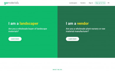 gomaterials.com screenshot