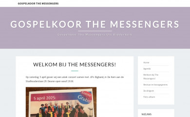 gospelkoorthemessengers.nl screenshot