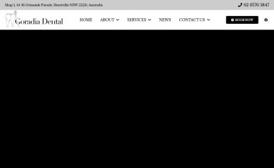 goradiadental.com.au screenshot