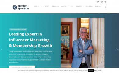 gordonglenister.com screenshot