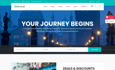http://gotravel.qodeinteractive.com screenshot
