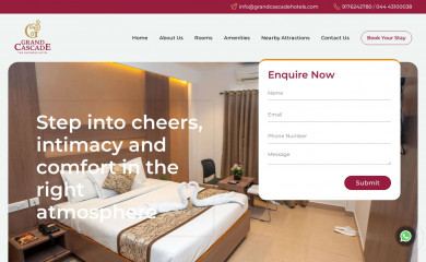 grandcascadehotels.com screenshot