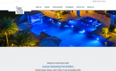 grandvistapools.com screenshot