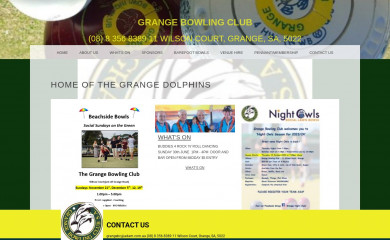 grangebowlingclub.com screenshot