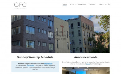 gracefaithchurch.org screenshot