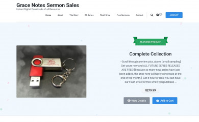 gracenotessales.com screenshot