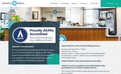 gracevillemedical.com.au screenshot