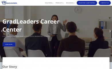 gradleaders.com screenshot