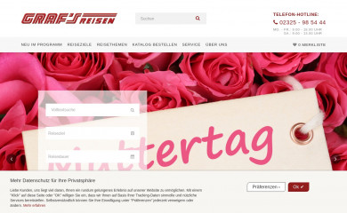 grafs-reisen.de screenshot