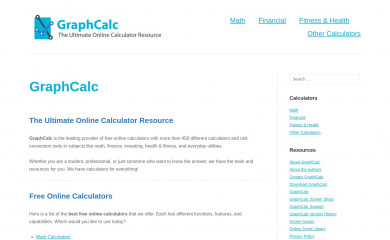 graphcalc.com screenshot