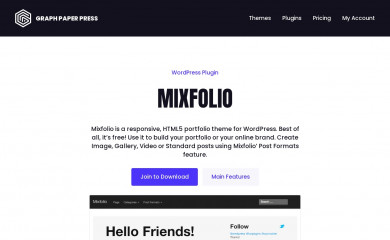http://graphpaperpress.com/themes/mixfolio/ screenshot