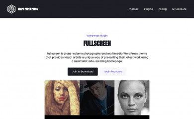 http://graphpaperpress.com/themes/fullscreen/ screenshot