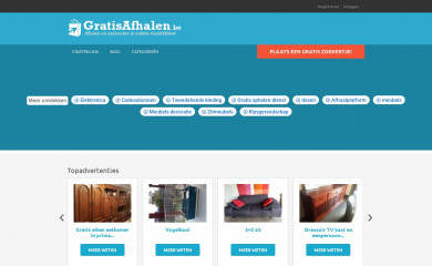 gratisafhalen.be screenshot