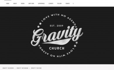gravitychurch.com screenshot