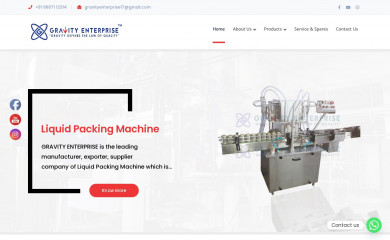 gravityenterprise.co.in screenshot