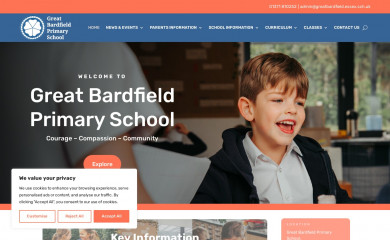greatbardfieldprimaryschool.co.uk screenshot