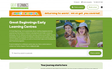 greatbeginnings.com.au screenshot