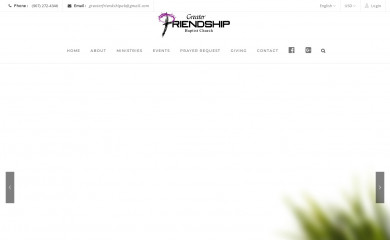 greaterfriendshipbaptist.org screenshot