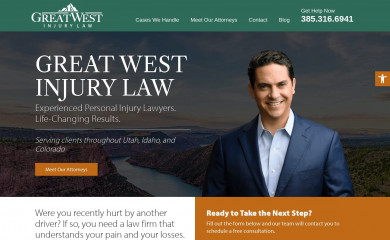 greatwestinjurylaw.com screenshot