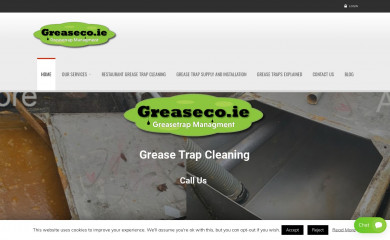 greasetrapcleaning.ie screenshot