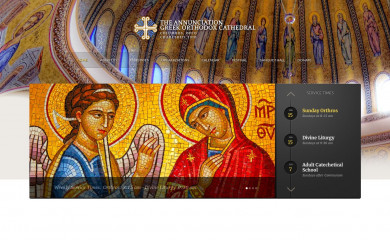 greekcathedral.com screenshot