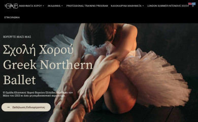 greeknorthernballet.com screenshot