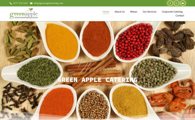 greenapplecatering.com screenshot