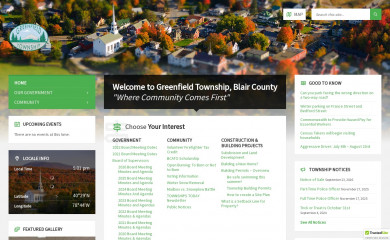 greenfieldtownshippa.gov screenshot