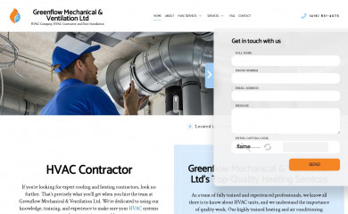 greenflowmechanical.com screenshot