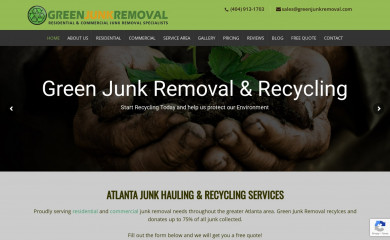 greenjunkremoval.com screenshot