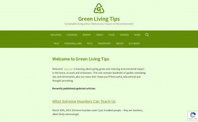 greenlivingtips.com screenshot