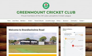 greenmountcricketclub.com screenshot