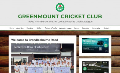 greenmountcricketclub.com screenshot