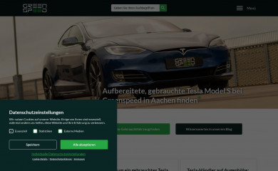 greenspeed.de screenshot