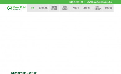greenpointroofing.com screenshot