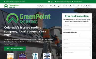 greenpointroofing.com screenshot