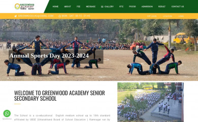 greenwoodacademy.in screenshot