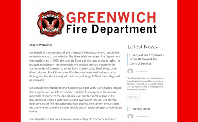 greenwichfire.ca screenshot