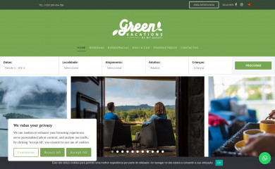 greenvacations.pt screenshot
