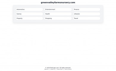 greenvalleyfarmsnursery.com screenshot