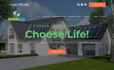 greenvaluesolar.com.au screenshot