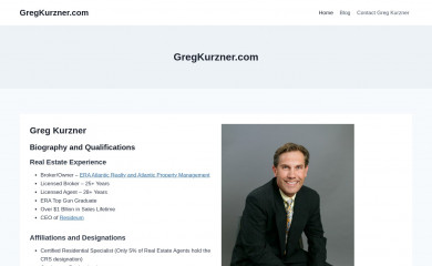 gregkurzner.com screenshot