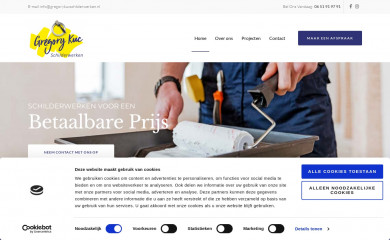 gregorykucschilderwerken.nl screenshot