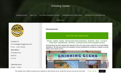 grinninggeckouk.com screenshot